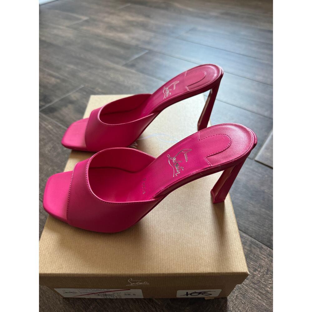 CHRISTIAN LOUBOUTIN Condora 85 leather mules BNIB 38.5 - Picture 8 of 9
